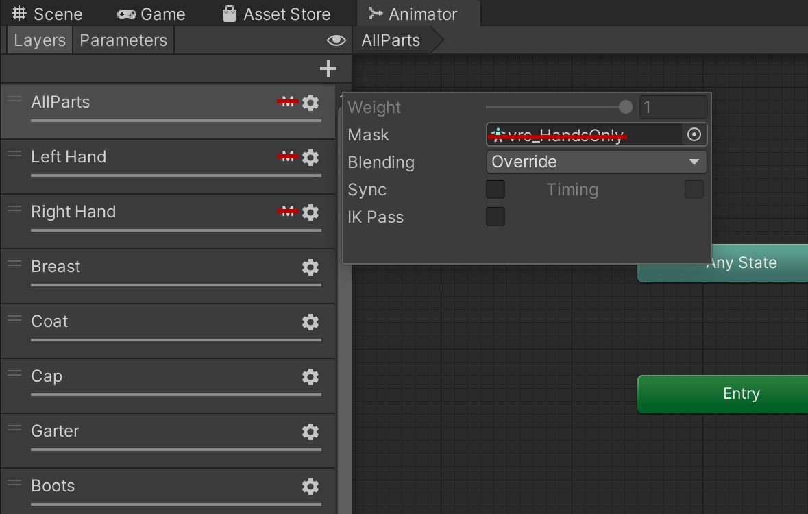 Animator Mask